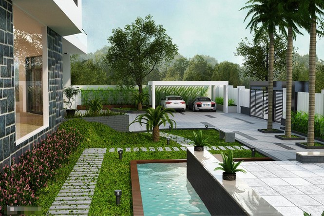 Biệt thự sân vườn 3 tầng 1000m2 ở Sài Gòn - ảnh 2