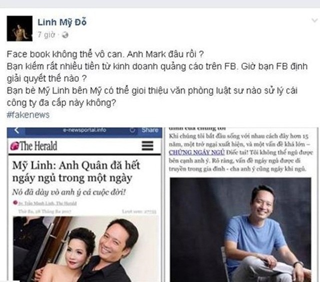 mỹ linh bị lợi dụng hình ảnh - ảnh 1