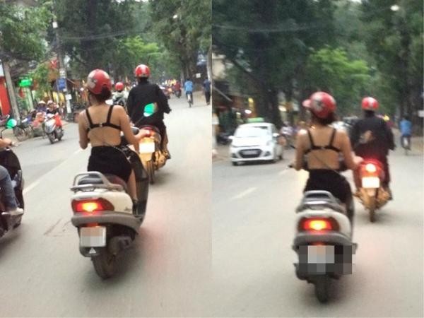 Thiếu nữ gây choáng với mốt thời trang ‘tả tơi’ khoe thân trên phố - ảnh 9