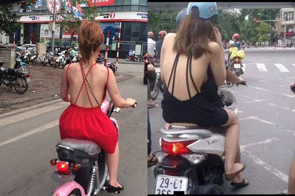 Thiếu nữ gây choáng với mốt thời trang ‘tả tơi’ khoe thân trên phố - ảnh 10