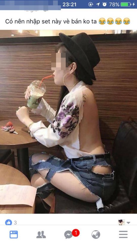 Thiếu nữ gây choáng với mốt thời trang ‘tả tơi’ khoe thân trên phố - ảnh 1