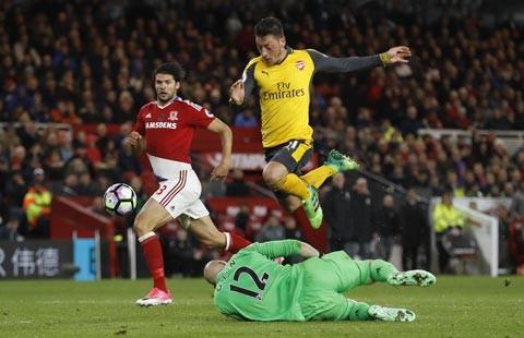 Sachez và Oezil lập công, Arsenal trở lại tốp 6 - ảnh 1