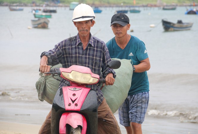 Ngư dân Đà Nẵng hối hả đưa tàu thuyền vào nơi trú bão - ảnh 7
