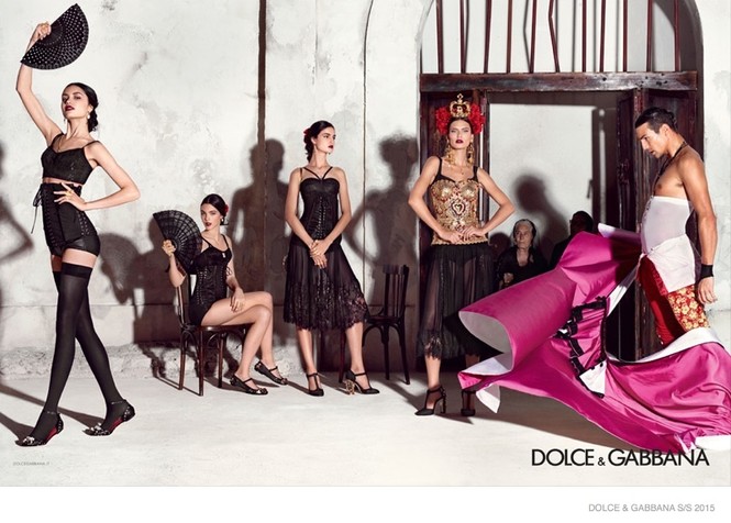 ‘Hơi thở’ Tây Ban Nha tràn ngập BST Dolce & Gabbana xuân hè 2015 - ảnh 1