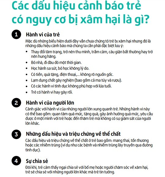 Những quy tắc ‘vàng’ bảo vệ trẻ tránh bị xâm hại tình dục - ảnh 2