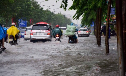 Mưa lớn, máy bay không thể hạ cánh ở Tân Sơn Nhất - ảnh 7