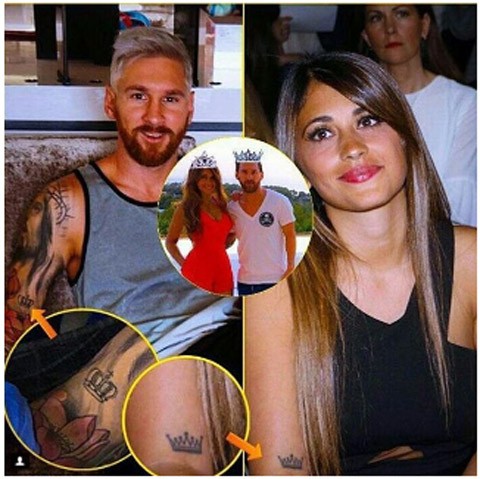 Messi và bạn gái rủ nhau xăm hình khắc ghi tình yêu - ảnh 1