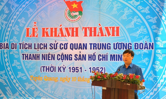 Khánh thành Bia di tích lịch sử cơ quan T.Ư Đoàn - ảnh 1