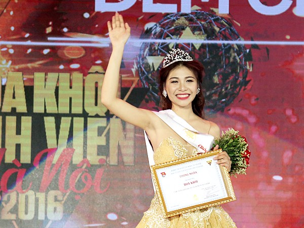 Cận cảnh nhan sắc Hoa khôi Sinh viên Hà Nội 2016 - ảnh 1