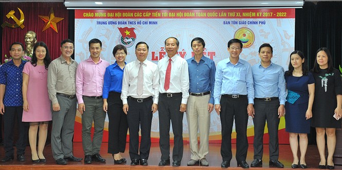 T.Ư Đoàn và Ban Tôn giáo Chính phủ ký kết hợp tác giai đoạn 2017-2022 - ảnh 1