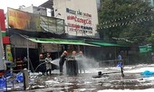Hiện trường quán bia ở Hà Nội cháy ngùn ngụt, 1 phụ nữ thiệt mạng