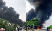 Hà Nội: Cháy lớn tại nhà xưởng khói bốc cao trăm mét