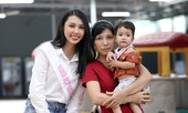 Người đẹp Nhân ái Nguyễn Thúc Thuỳ Tiên giản dị đi trao quà từ thiện