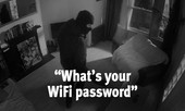 Kẻ trộm đánh thức chủ nhà hỏi mật khẩu wifi