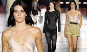 Sau vụ lộ ảnh ‘nóng’, em gái Kim Kardashian lại táo bạo không nội y