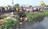 Mẹ con bé trai bị tên cướp đạp xuống kênh ven Sài Gòn