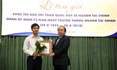 Phát động giải báo chí viết về ngành Tài chính dịp 75 năm truyền thống