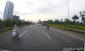 Giật mình với 'ninja' đi ngược chiều nguy hiểm trên Đại Lộ Thăng Long