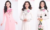 30 thí sinh Hoa hậu phía Nam khoe sắc dịu dàng với tà áo dài