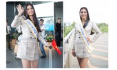 Lên đường thi Miss World, Tiểu Vy ghi điểm với gu thời trang quyến rũ