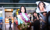Fans quốc tế khen hết lời hình ảnh Phương Khánh mặc áo dài về nước