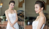 Siêu mẫu Thanh Hằng mặc váy cúp ngực siêu gợi cảm