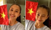 Từ Trung Quốc, Hoa hậu Tiểu Vy vỡ oà khi Việt Nam thắng Philippines