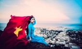 Hoa hậu Ngọc Hân và dàn nghệ sĩ cổ vũ tuyển Việt Nam từ Hàn Quốc