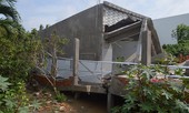 Nhà xây xong chưa kịp vào ở đã sập hoàn toàn