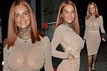 Jemma Lucy đầm nude xuyên thấu không nội y, phô 3 vòng ngoại cỡ