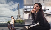 Ngắm Hoa hậu Tiểu Vy thả dáng tuyệt đẹp trên đất Pháp