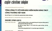 VBI được cấp chứng nhận hệ thống quản lý an toàn thông tin