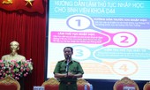 Tân sinh viên Học viện Cảnh sát Nhân dân ngày nhập trường