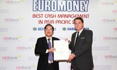HDBank đạt giải ngân hàng có dịch vụ quản lý tiền mặt tốt nhất Châu Á
