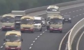 Đề nghị xử lý 3 xe khách dàn hàng trên cao tốc