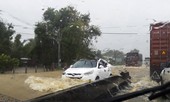 Quốc lộ 1A đoạn qua Bình Định ngập ngập nặng