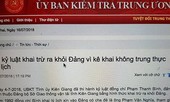 Bị khai trừ Đảng vì kê khai lý lịch không trung thực