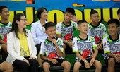 Đội bóng nhí Thái Lan nói gì trong lần đầu xuất hiện trước báo giới?