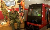 Đấu đầu với tàu điện, binh sĩ sống sót thần kì ở Nga