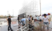 Sân khấu Chung khảo phía Bắc HHVN không bị ảnh hưởng bởi bão Sơn Tinh