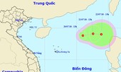 Xuất hiện áp thấp nhiệt đới trên biển Đông