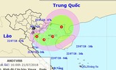 Áp thấp nhiệt đới chạy từ bờ ra vịnh Bắc bộ