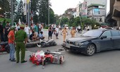 Nữ tài xế lái BMW tông liên hoàn trên đường Nguyễn Trãi