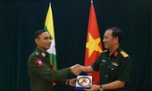 Sĩ quan trẻ Việt Nam - Myanmar tăng cường hợp tác