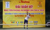 Tưng bừng khởi tranh giải quần vợt báo Tiền Phong