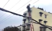 Bản tin 14H: Cụ bà 70 tuổi leo thang tre, đánh đu lên dây điện