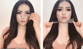 ‘Lột xác’ với kiểu trang điểm 'kỳ quái' bằng băng dính, sáp dẻo
