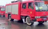 Bộ Công an tiếp nhận dàn xe chữa cháy 'khủng' hơn 500 tỷ đồng