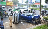 Hiện trường ô tô 'điên' tông hàng loạt xe dừng đèn đỏ ở Gia Lai