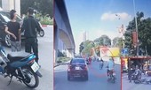 Clip: Thanh niên chạy ngược chiều vượt chốt 141, đâm trực diện lái xe grab